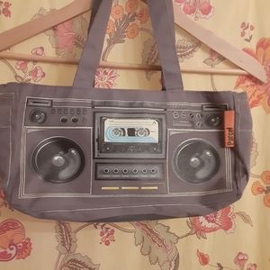 Parcel boombox cassette player purse bag
